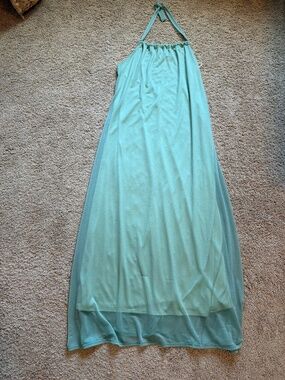 Long open back dress